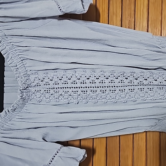 Off-the-Shoulder Periwinkle Summer Dress - Picture 6 of 9